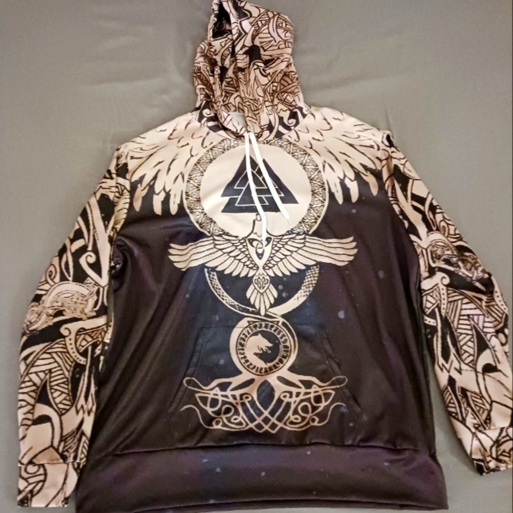 Men's Tribal Hoodie - XL